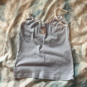 Striped Blue And White Tank Top